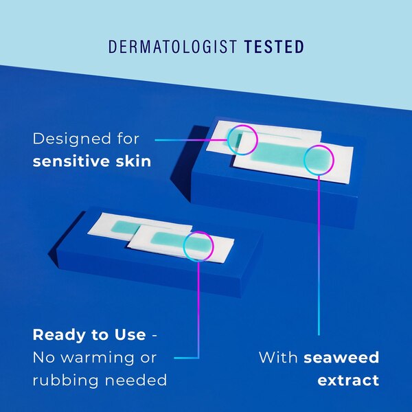 Schick Hydro Silk Ready-to-Use Targeted Waxing Strips Kit for Face & Pubic, 40 CT