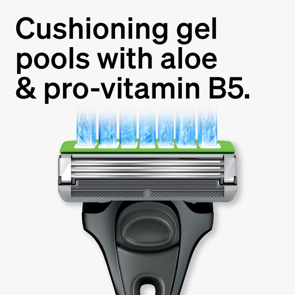 Schick Hydro Sensitive Slim Head 3-Blade Razor + 4 Razor Blade Refills