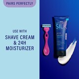 Schick Hydro Silk Ultimate Pubic Skin Protection 3-Blade Razor + 3 Razor Blade Refills, thumbnail image