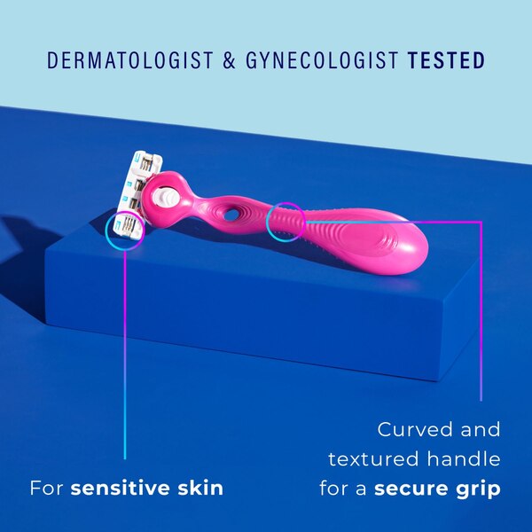 Schick Hydro Silk Ultimate Pubic Skin Protection 3-Blade Razor Blade Refills, 4 CT