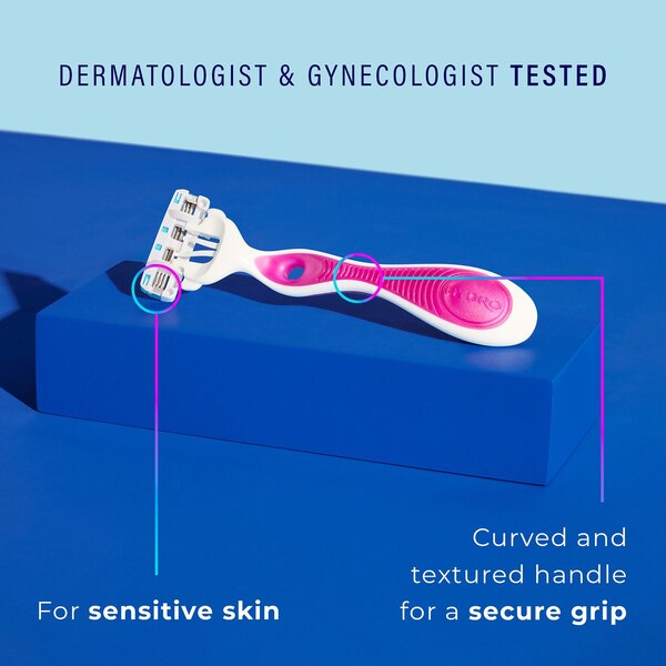 Schick Hydro Silk Ultimate Pubic Skin Protection 3-Blade Razors, 3 CT