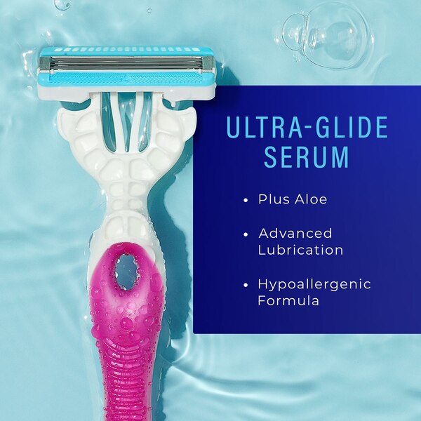 Schick Hydro Silk Ultimate Pubic Skin Protection 3-Blade Razors, 3 CT