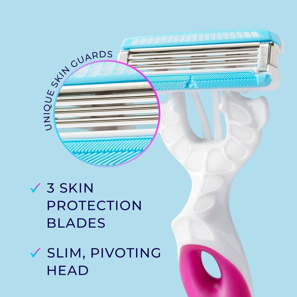 Schick Hydro Silk Ultimate Pubic Skin Protection 3-Blade Razors, 3 CT