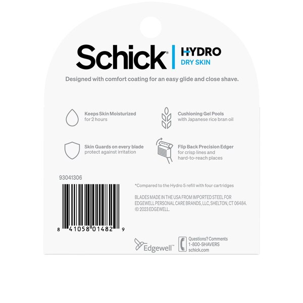 Schick Hydro Dry Skin 5-Blade Razor Blade Refills