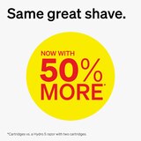 Schick Hydro Sensitive 5-Blade Razor + 3 Razor Blade Refills, thumbnail image
