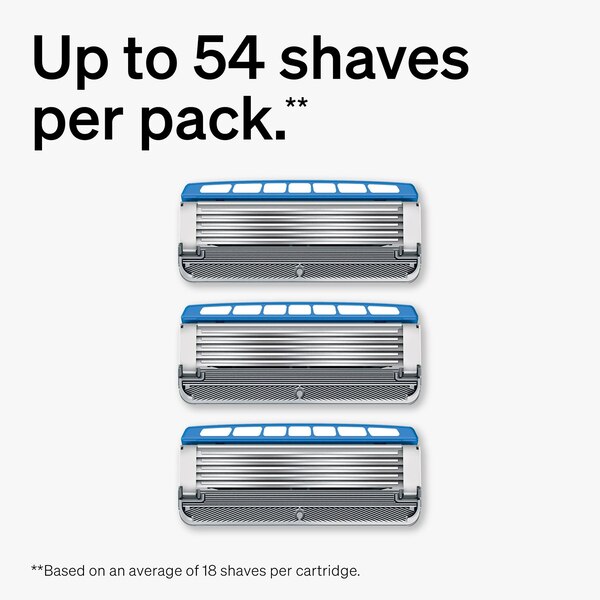 Schick Hydro Dry Skin 5-Blade Razor + 3 Razor Blade Refills