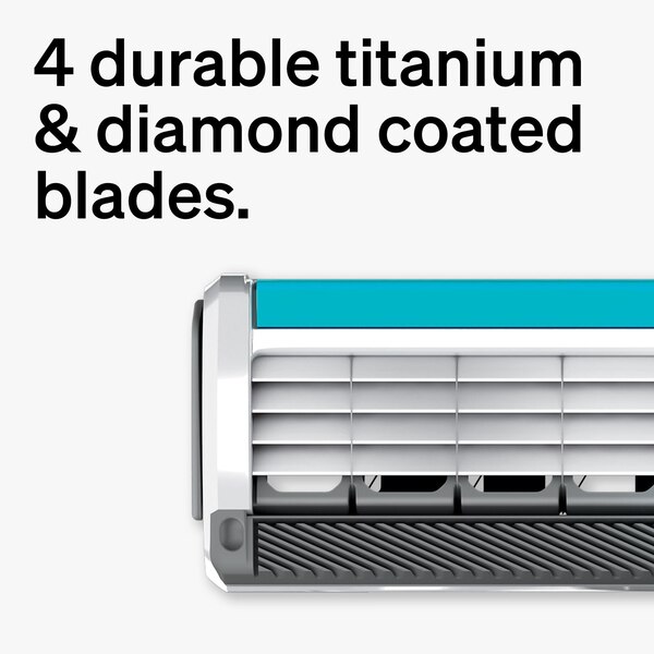 Schick Quattro Titanium 4-Blade Razor Blade Refills, 8 CT
