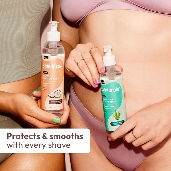 Skintimate 2-in-1 Shave Oil & Moistruizer, Coconut Bliss, 7.3 OZ