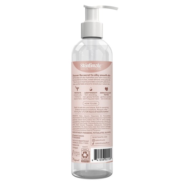 Skintimate 2-in-1 Shave Oil & Moistruizer, Coconut Bliss, 7.3 OZ
