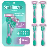 Skintimate Sensitive Skin 4-Blade Disposable Razors, 4 CT, thumbnail image