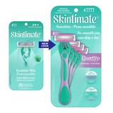 Skintimate Sensitive Skin 4-Blade Disposable Razors, 4 CT, thumbnail image