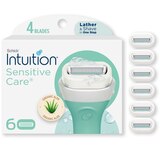 Schick Intuition Sensitive Care 4-Blade Razor Blade Refills, thumbnail image