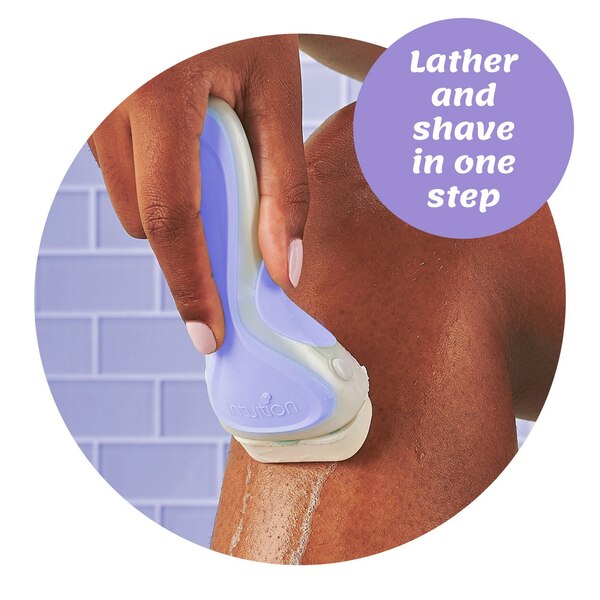 Schick Intuition Pure Nourishment 4-Blade Razor + 2 Razor Blade Refills