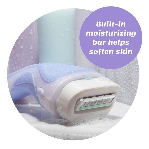 Schick Intuition Pure Nourishment 4-Blade Razor + 2 Razor Blade Refills