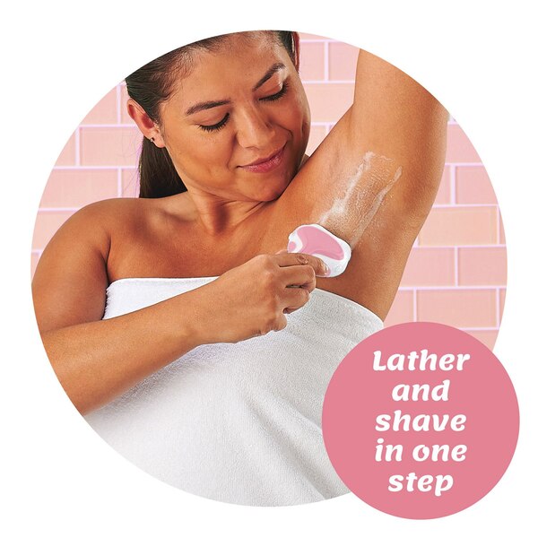 Schick Intuition Island Berry 4-Blade Razor + 2 Razor Blade Refills