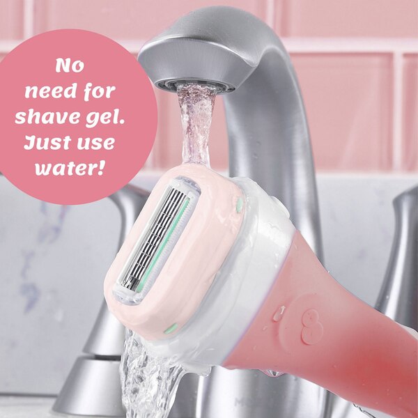 Schick Intuition Island Berry 4-Blade Razor + 2 Razor Blade Refills