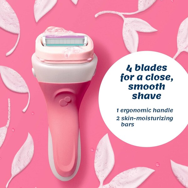 Schick Intuition 4-Blade Razor Blade Refills, Island Berry, 6 CT