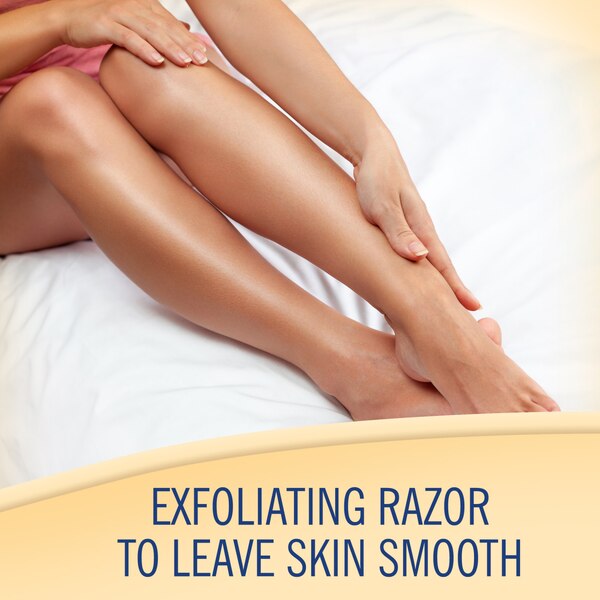 Skintimate Vanilla Sugar - Rasuradoras desechables de 4 hojas, exfoliantes, 4 u.