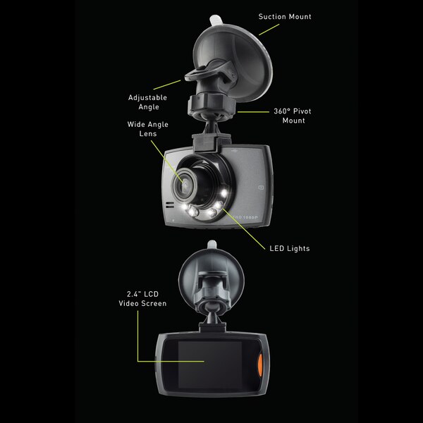 Itek Slimline Dash Cam Audio and Video Recorder