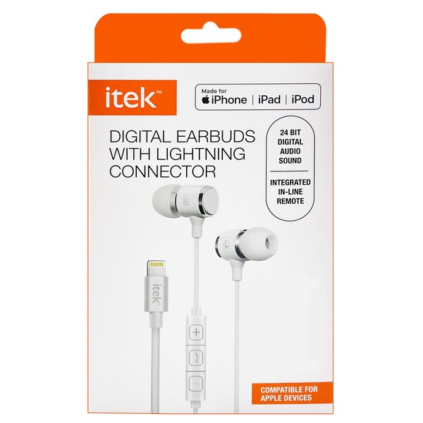 Itek Digital Earbuds with Lightning Connector