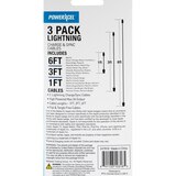Powerxcel 3 Pack Lightning Charge & Sync Cables, thumbnail image