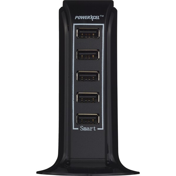 Powerxcel - Torre de carga USB de 5 puertos