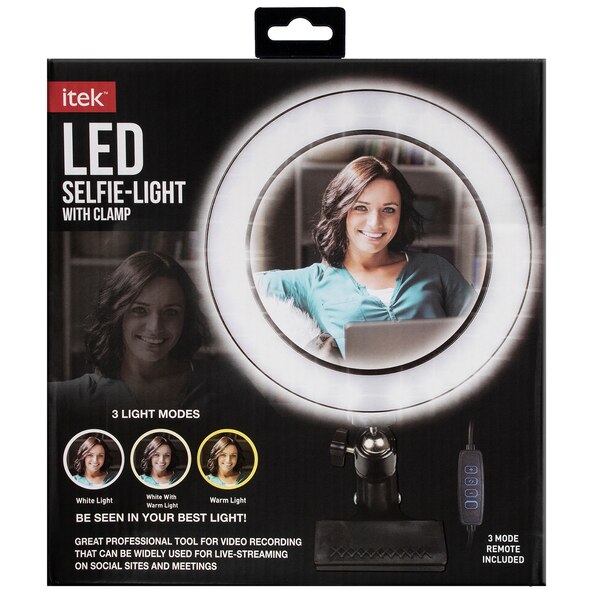 Itek LED Selfie Light with Clamp