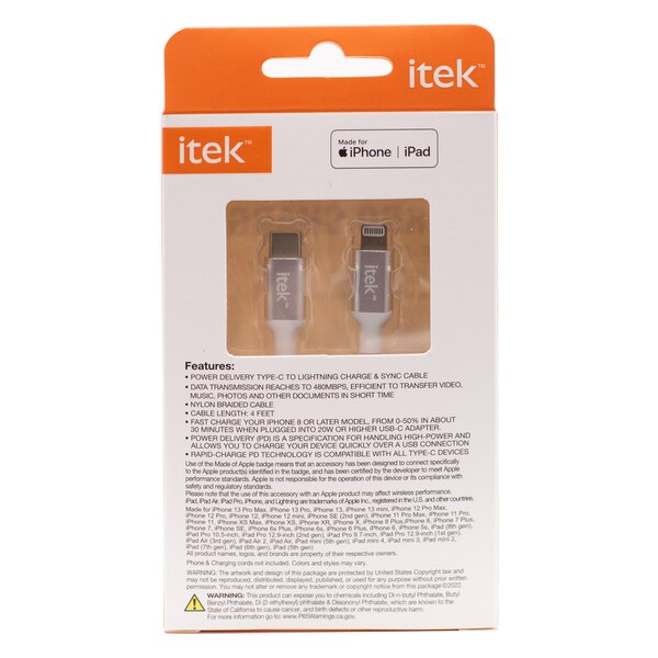 Itek PD - Cable tipo C a Lightning