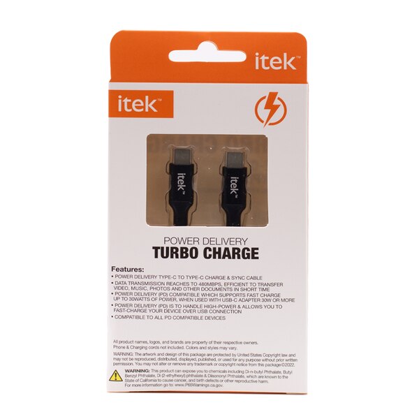 Itek PD Type C to Type C Cable