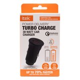 Itek PD 38 Car Charger, Black, thumbnail image