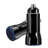 PowerXcel Dual USB Car Charger 24 Watts, Black, thumbnail image