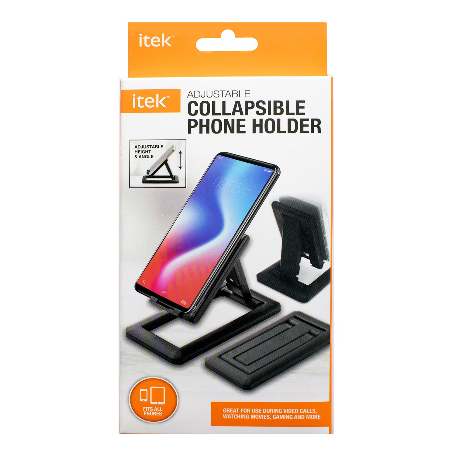 Itek Adjustable Collapsible Phone Holder