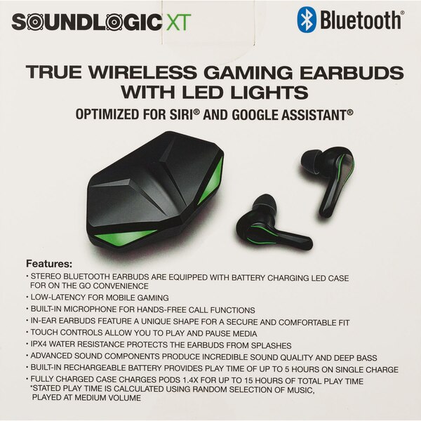 SoundLogic XT TWS Gaming Earbuds
