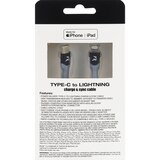 PowerXcel Type C to Lightning  Charge and Sync Cable with Kevlar Shielding, thumbnail image