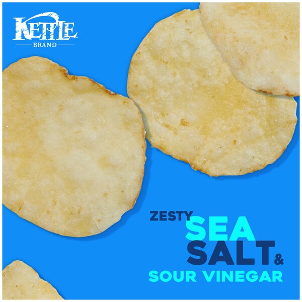 Kettle Brand Sea Salt & Vinegar Kettle Potato Chips, 2 oz