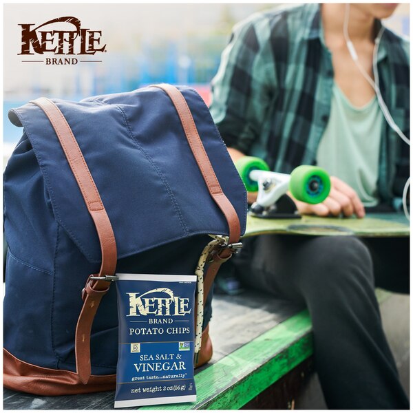 Kettle Brand Sea Salt & Vinegar Kettle Potato Chips, 2 oz