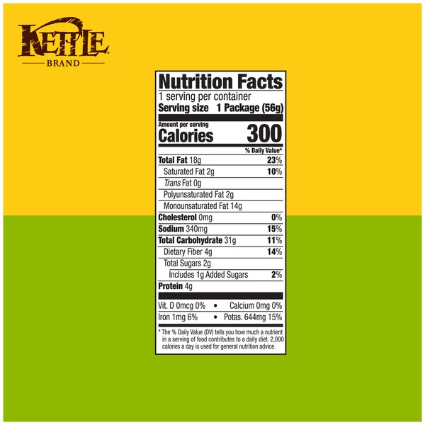Kettle Brand Jalapeno Kettle Potato Chips, 2 oz
