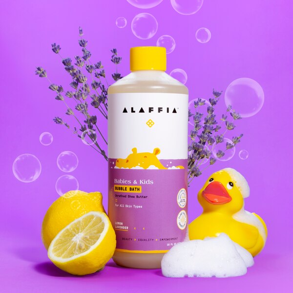 Alaffia Babies & Kids Bubble Bath, Lemon Lavender