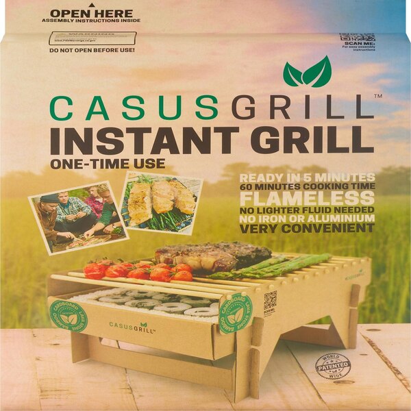 CasusGrill Single-Use Instant Grill