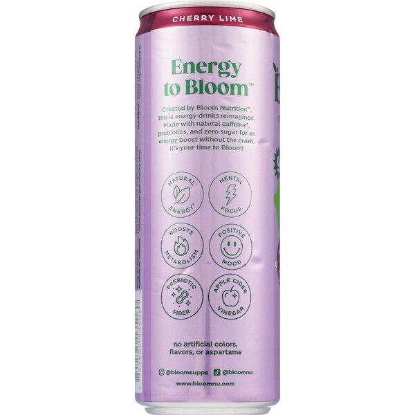 Bloom Energy, Cherry Lime, 12 oz