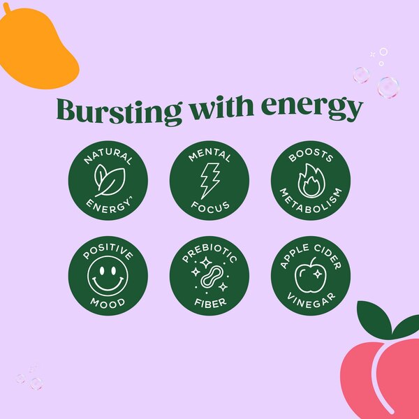 Bloom Energy, Peach Mango, 12 oz