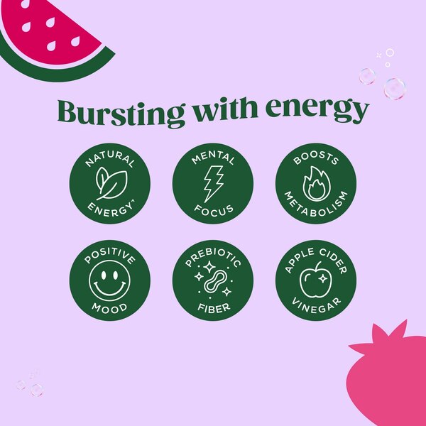 Bloom Energy, Strawberry Watermelon, 12 oz