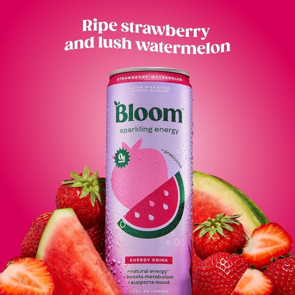 Bloom Energy, Strawberry Watermelon, 12 oz