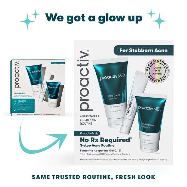ProactivMD 3-Step Acne Routine with Adapalene Gel 0.1%