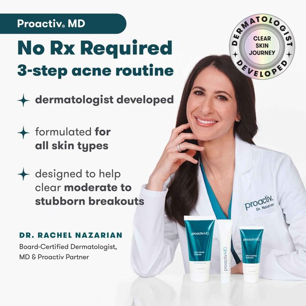 ProactivMD 3-Step Acne Routine with Adapalene Gel 0.1%
