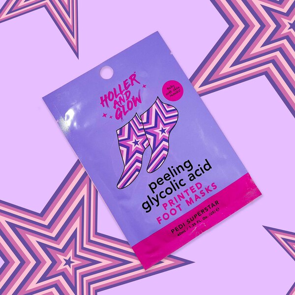 Holler and Glow Pedi Superstar Peeling Foot Mask