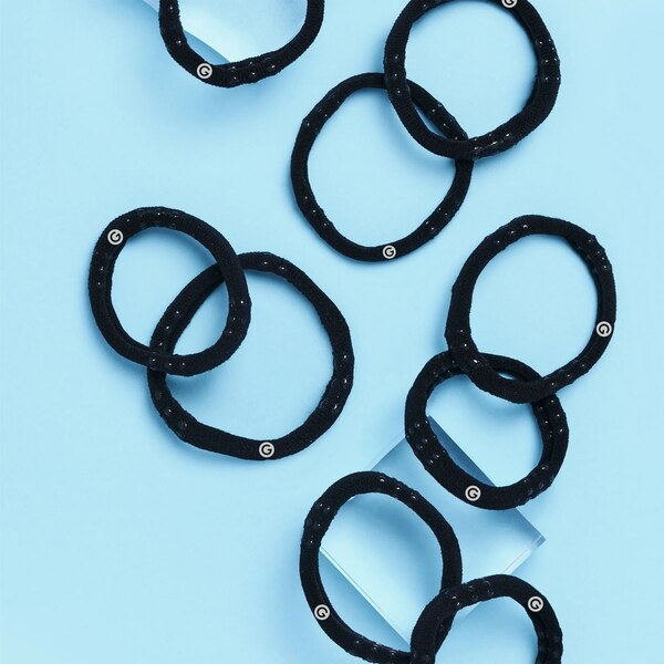 Gimme Beauty Silicone Grip Dots Medium Hair Bands, 10 CT