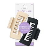 Gimme Thick Hair Rectangle Claw Clips, 2 CT, thumbnail image