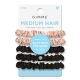 Gimme Beauty Medium Hair Elastics, Blonde & Black, 5 CT, thumbnail image