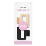 Gimme Beauty Fine Hair Extra Grip Hair Clips, Black & Tan, 2 CT, thumbnail image